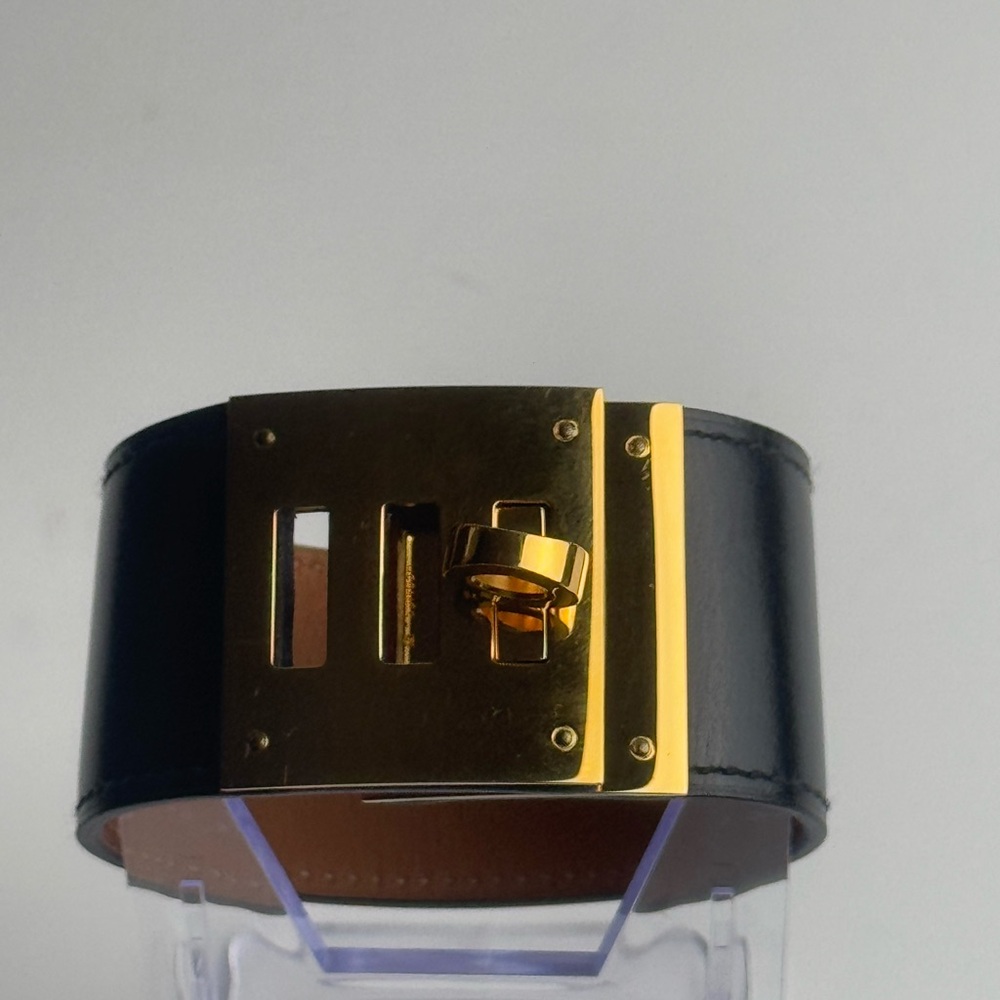 SOLD Hermes Gold Plated Kelly Dog Bracelet